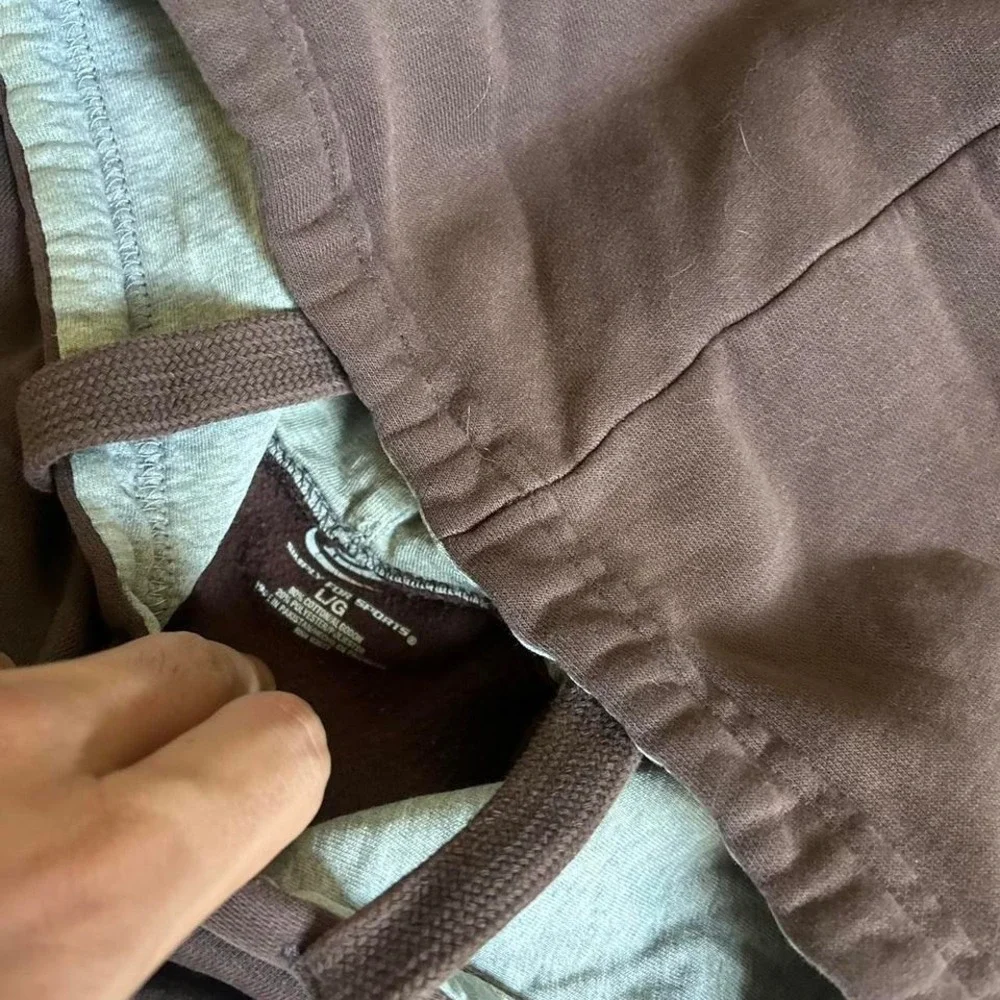 Y2K Earth Tone Brown‎ Skater Graphic Hoodie